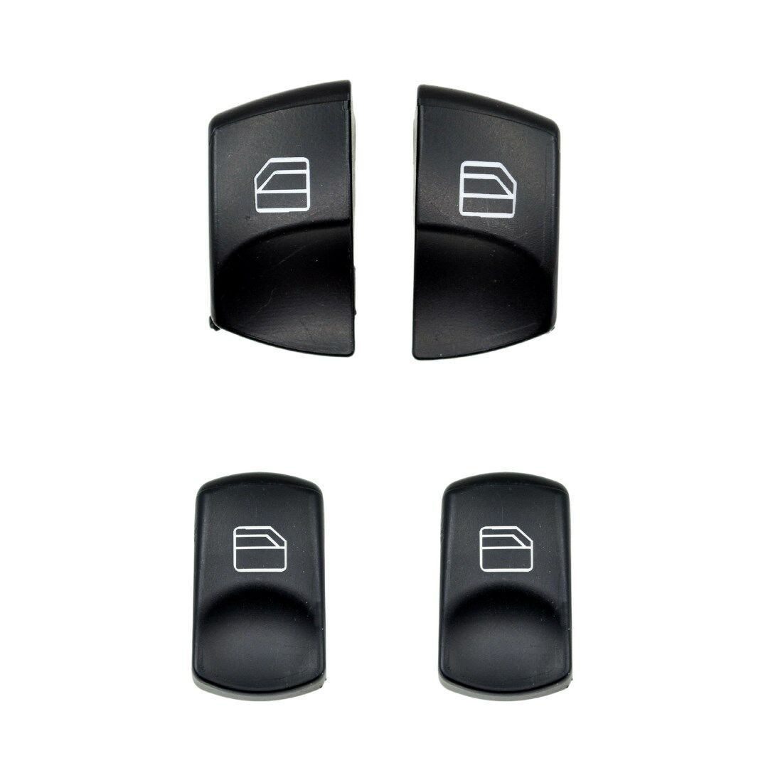 Glass Button Cover Set of 4 for Mercedes Sprinter, Volkswagen Crafter