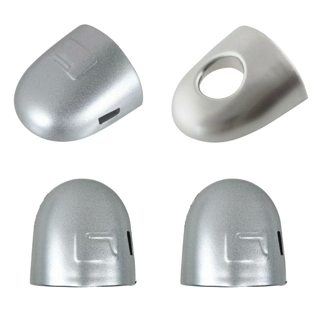 Exterior Door Handle Keyhole Cover Set for Renault Megan 2 Gray