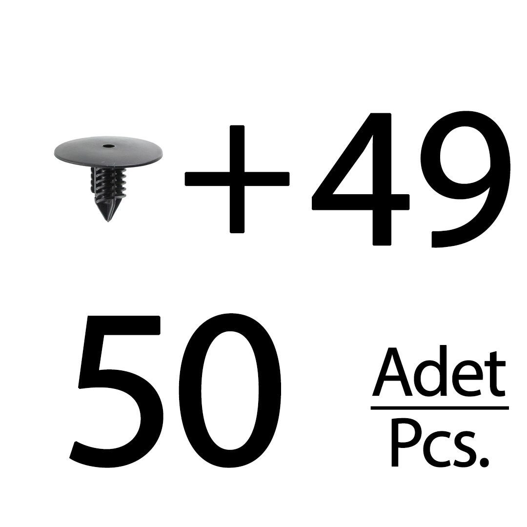 Renault ve Dacia için Davlumbaz Klipsi- 50'li