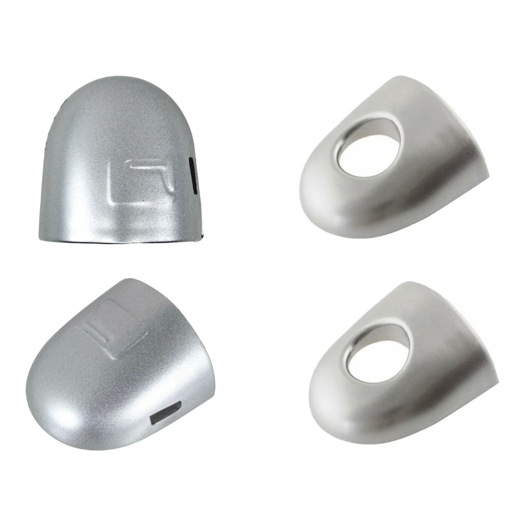 Ensemble de couvercles de trou de clé de poignée de porte extérieure pour Renault Megan 2 - gris