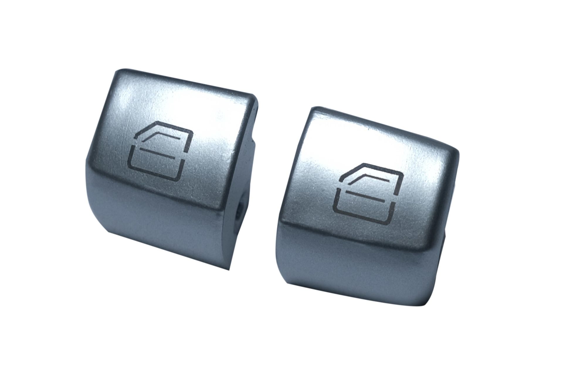 2 Pieces Glass Button Cover for Mercedes C Class W205 W253 W222