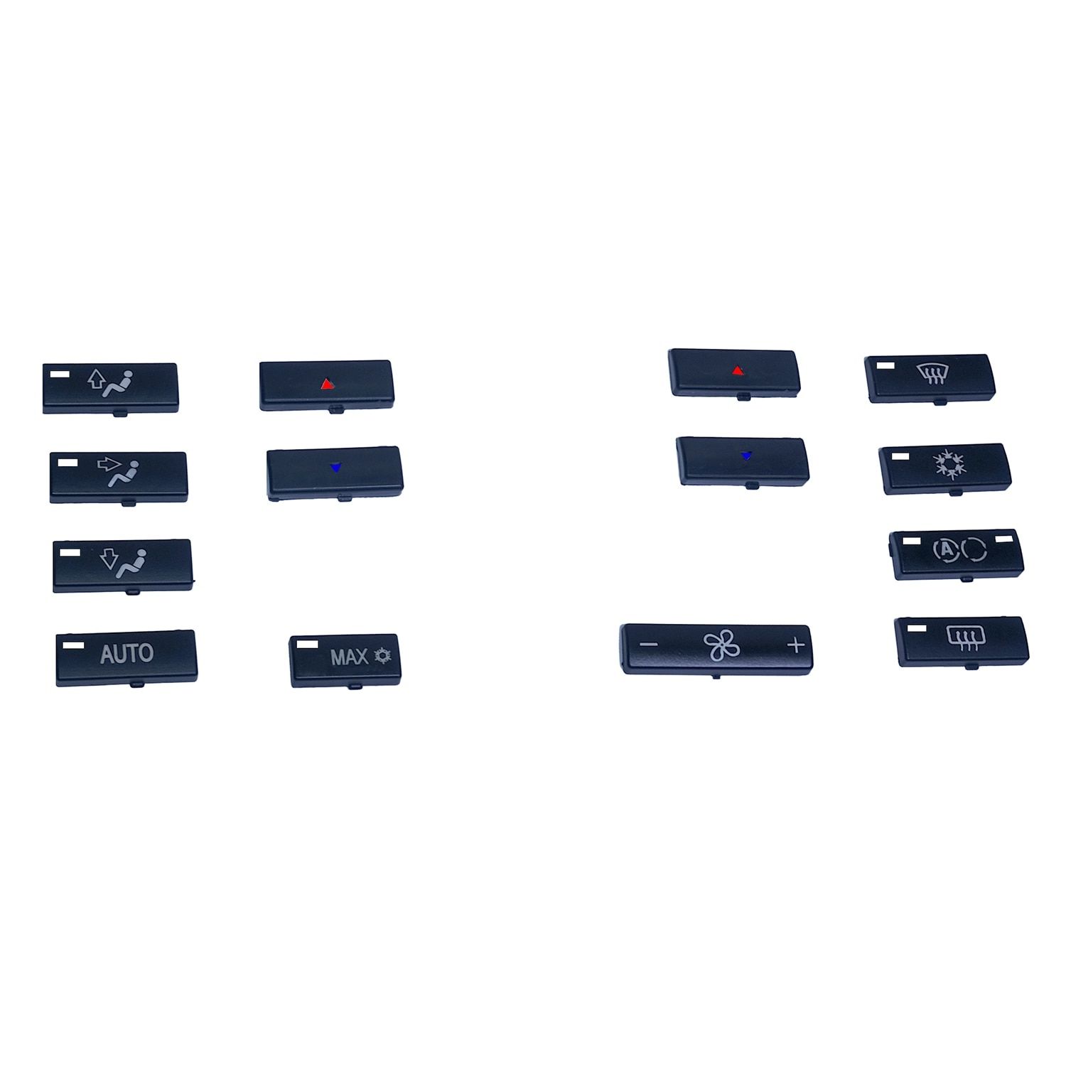 BMW X5 E53 2000-2006 için Klima Panel Düğmeleri 14 Parçalı Set