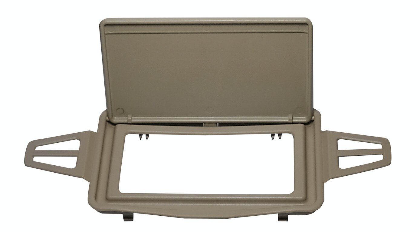 Sun Visor Mirror Cover Dark Beige for Mercedes E Class W210 1996-2003