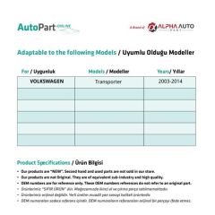 Windshield Repair Set for Volkswagen Transporter T5-Whole Stand-Right-Left-SET