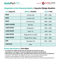Folding Mirror Repair Kit for BMW 3 Series E 46, 5 Series E 39-LEFT