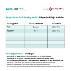 Glass Repair Set-Right-Left-SET for Fiat Ducato,Peugeot Boxer