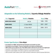 Right Mudguard for Mercedes C Class W203