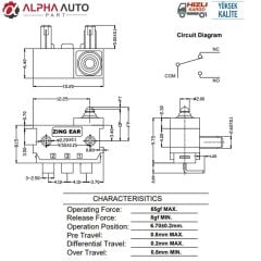 Door Switch for Ford Focus (Waterproof)