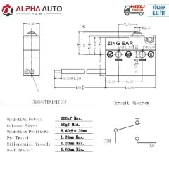 Door Lock Switch for Volkswagen (Waterproof.)