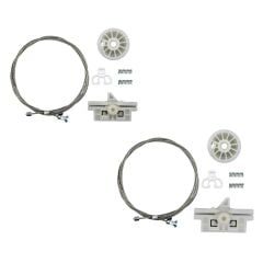 Citroen Nemo için Cam Kriko Teli Tamir Takımı-Sağ-Sol-SET