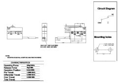 Su geçirmez Micro Switch Pin Plunger 15cm Kablolu Ürün özellikler