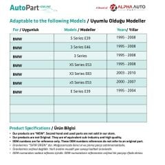 BMW 5 Serisi E39,7 Serisi E38 için Sunroof Tamir Takımı