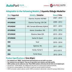 10 Adet Hyundai Kia için Direksiyon Kaplini Fiberi
