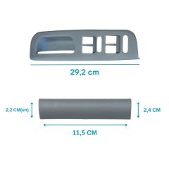 VW Passat,Golf ,Jetta için Sol Ön Cam Açma Düğme Çerçeve Seti - GRİ