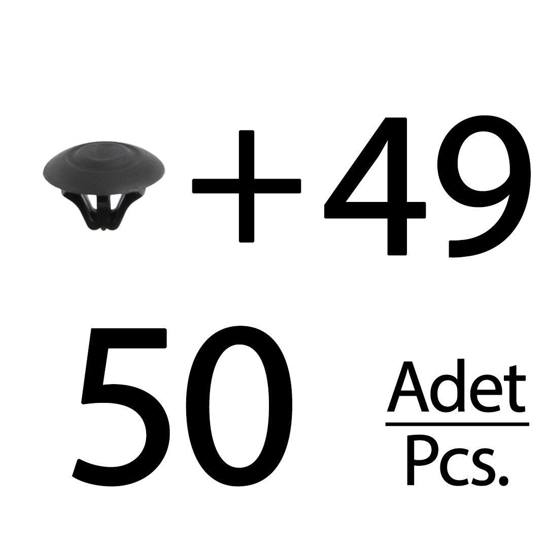 Mercedes için Motor, Kaput Keçe Klipsi- 50'li