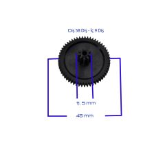 EGR Gear (58 Teeth) for PEUGEOT 208