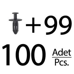 Mercedes için Tampon Klipsi- 100'lü