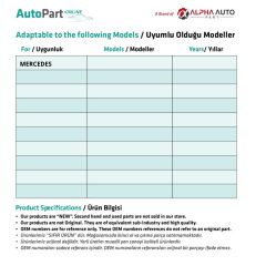 Mercedes için Tampon Klipsi- 100'lü