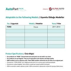Front Right Window Repair Kit for Ford Focus