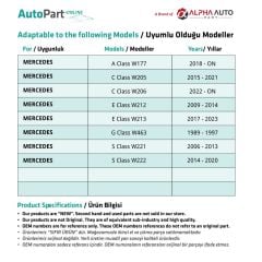 Mercedes E Class W212,W213 için Karter Tapası
