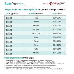 Nissan için Tampon Klipsi- 50 Adet