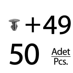 Nissan Rogue, Murano için Kapı Fitil Klipsi- 50 Adet