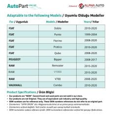 Fiat Doblo,Punto,Fiorino için Arka Cam Su Fıskiye Memesi