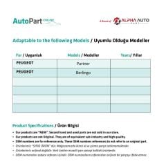 Peugeot Partner, Berlingo için Vites Topuzu- 5 Vites