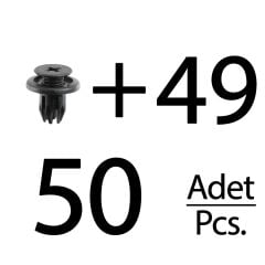 Opel, Chevrolet, Honda için Tampon ve Davlumbaz Klipsi- 50 Adet