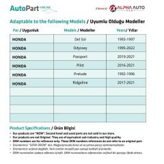 Opel, Chevrolet, Honda için Tampon ve Davlumbaz Klipsi- 50 Adet