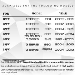 BMW E87,E46,E90,E60,E64,E66,X1, X5 E70 E85 için Vanos Conta Seti