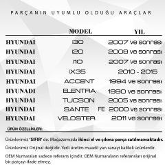 Hyundai İ30 İ20 Kia Rio için Anahtar Buton Lastiği