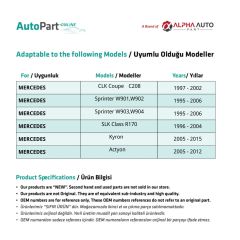 Mercedes ML Class için Karter Yağ Basıncı Düşürücü Valf Konnektörü