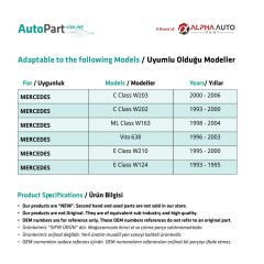 Mercedes Sprinter için Karter Yağ Basıncı Düşürücü Valf Konnektörü