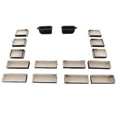 Radio CD 16 Pieces Key Button Cover Repair Kit for Volkswagen RC