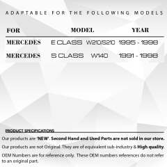 Folding Mirror Bar and Rubber (Right-Soft) for Mercedes W210, W140