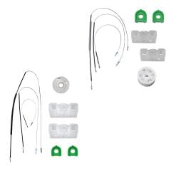 Front Door Glass Repair Kit for Land Rover Freelander 1-SET