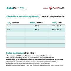 Front Door Inside Opening Wire-SET for Fiat Albea Palio