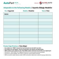 İveco için Fren, Debriyaj Pedal Lastiği - 2 Adet