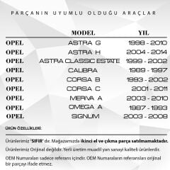Opel Astra G, H, Corsa B, C için Tavan Anten Çubuğu