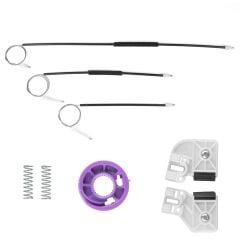 Front Right Window Repair Set for Volkswagen Polo 4