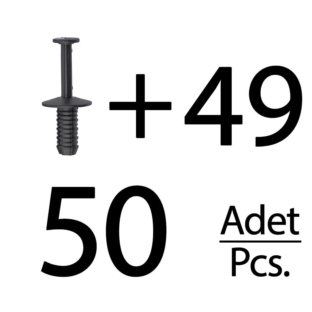 Opel, BMW, Mercedes için Tampon Klipsi- 50'li