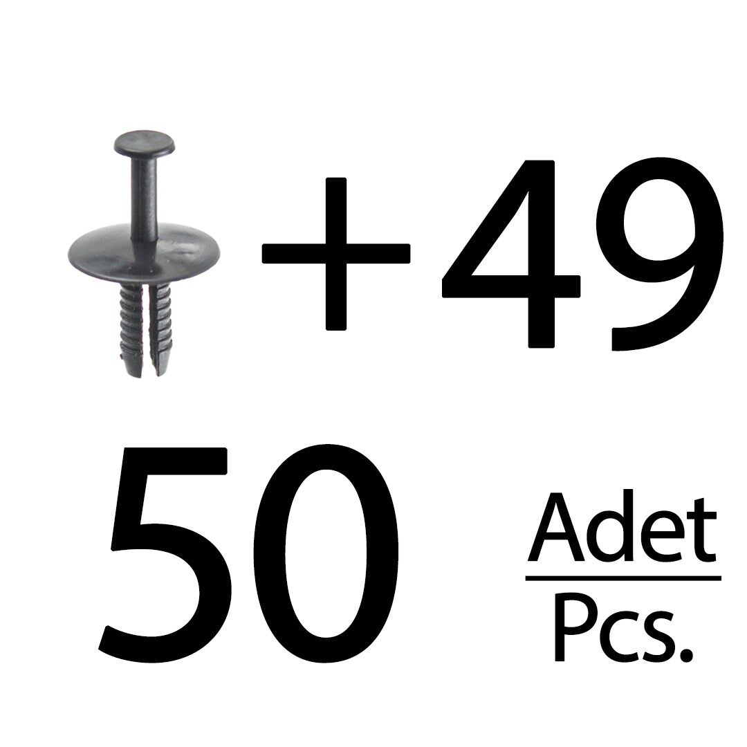 Opel, BMW, Mini Cooper için Panjur Klipsi- 50 Adet