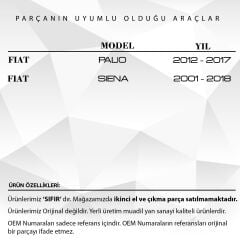 Fiat Palio, Siena için Airbag Zembereği