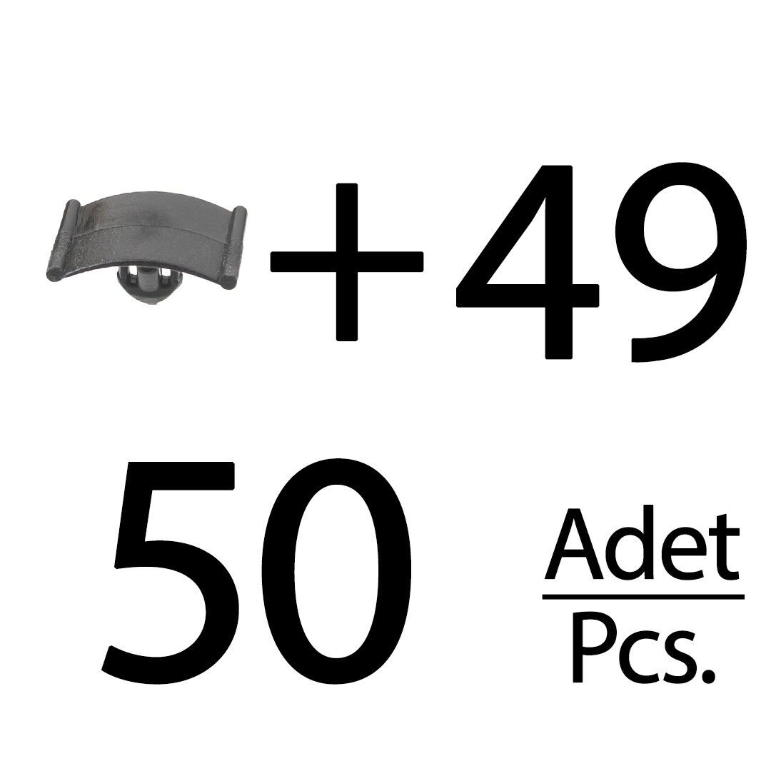 Opel, Peugeot, Renault için İzolasyon, Keçe Klipsi- 50'li