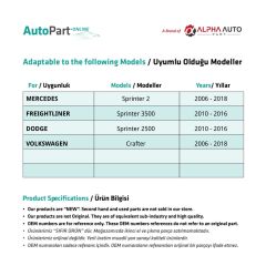 Buse de raccordement d'arrosage de pare-brise pour VW Crafter et Mercedes Sprinter