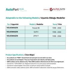 Vw Passat B5,Golf 4,Jetta için Kapı Kolu Çerçeve Tutamak Seti
