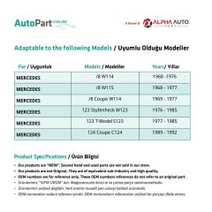 Mercedes C Class W202,W203 için Vites Burcu BÜYÜK (10 Adet)
