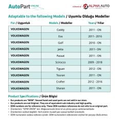 Audi için Enjektör Basınç Borusu Seti