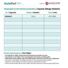 Renault Clio 4 için Radyo USB Giriş Kapağı